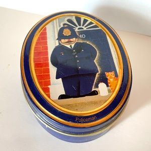 Vintage British candy tin can